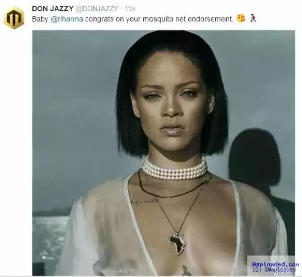 See Don Jazzy hilarious congratulatory tweetto his crush, Rihanna